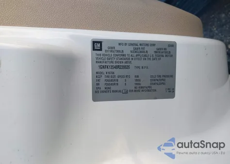 2008 Chevrolet Tahoe Hybrid z USA, uszkodzony, nr VIN 1GNFK13548R228826